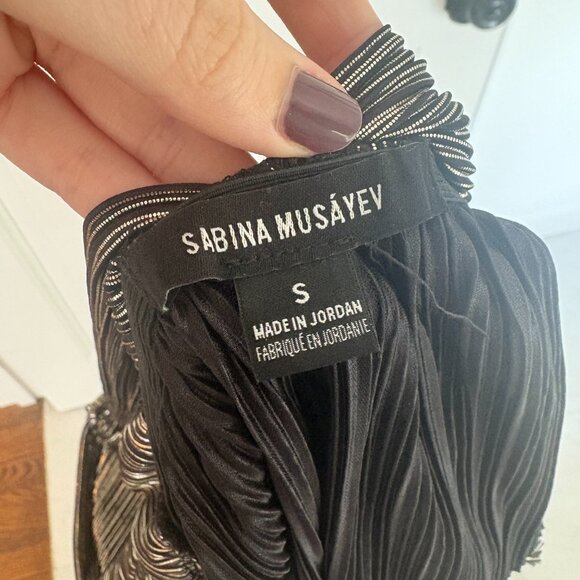 Sabina Musayev Black Shelby top - Picture 4 of 4